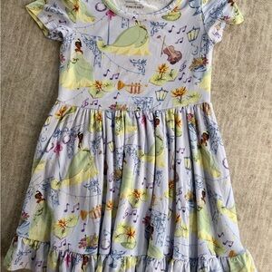 Posh Peanut Disney Princess Tiana Dress - Purple and Yellow